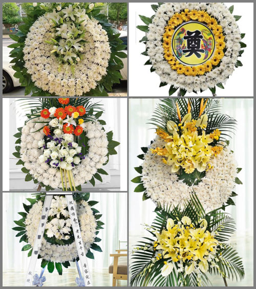 山西晋城泽州县山河镇竹林沟村花圈速递